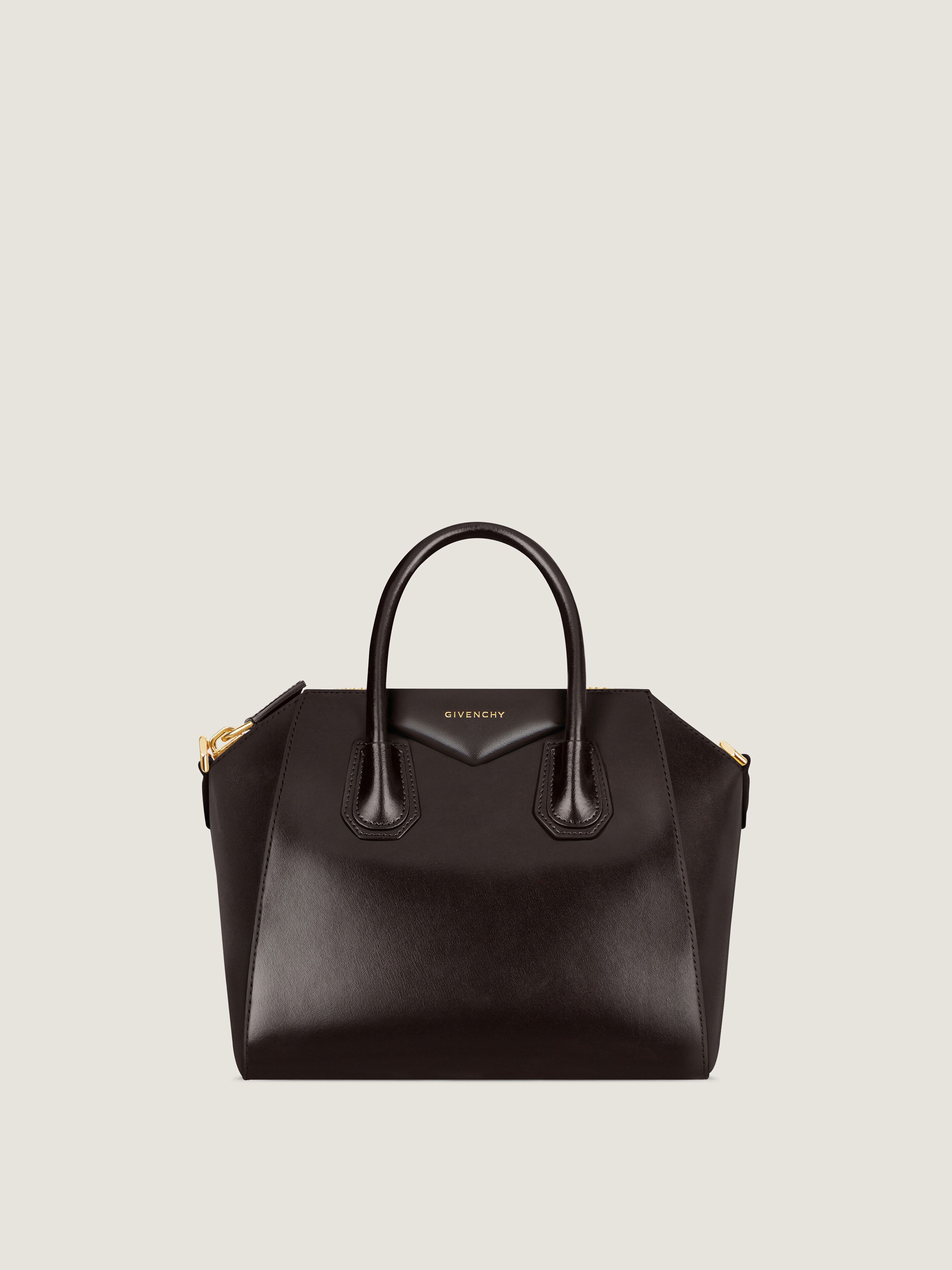 Small Antigona bag in Box leather